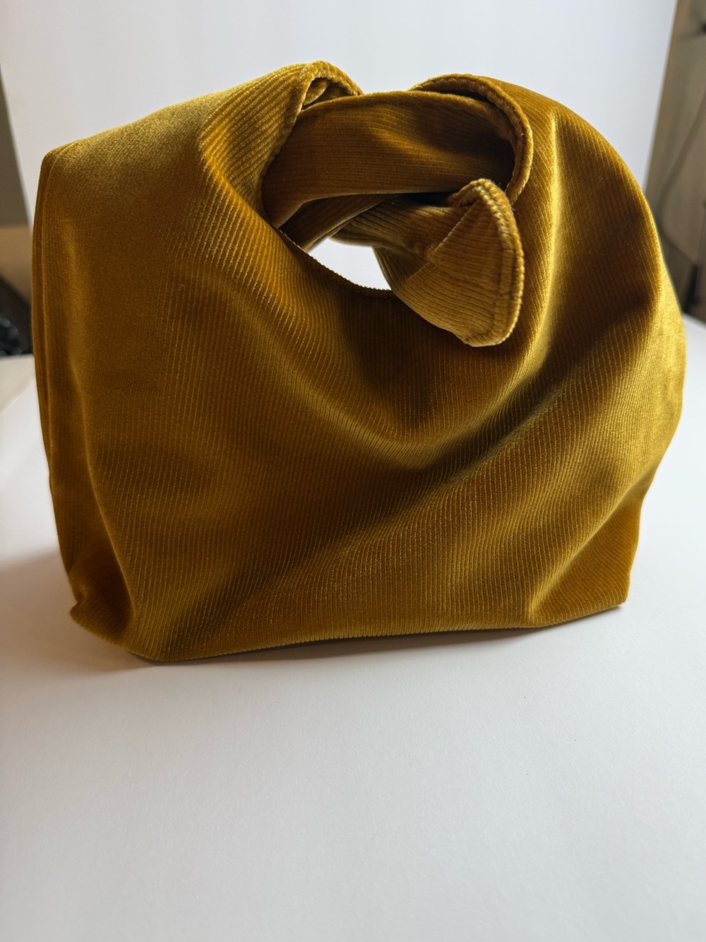 Merit Beauty Signature MakeupBag Corduroy Tie Top Pouch